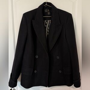 H&M Black Pea Coat